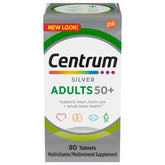 Pack of Centrum Silver Adult Multivitamin 80 tablets for age 50+