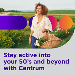 Calcium and bone health support within Centrum Silver 50+