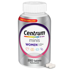 Label and front packaging for Centrum Silver Women's Multivitamin 50+ 280-count