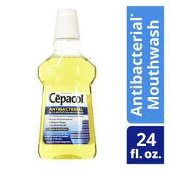 Cepacol Mouthwash Gold 24 oz bottle label close-up
