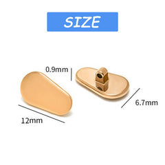 Screw set for ceramic nose pads