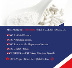 Ceretis Magnesium L-Threonate bottle label showing 2,000 mg per serving