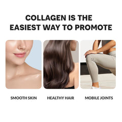 Unflavored collagen powder dissolving in liquid