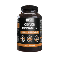 Bottle of Ceylon Cinnamon capsules