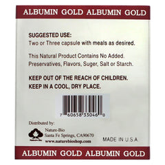 Healthy living concept with CGMLABS Albumin Forte bottle