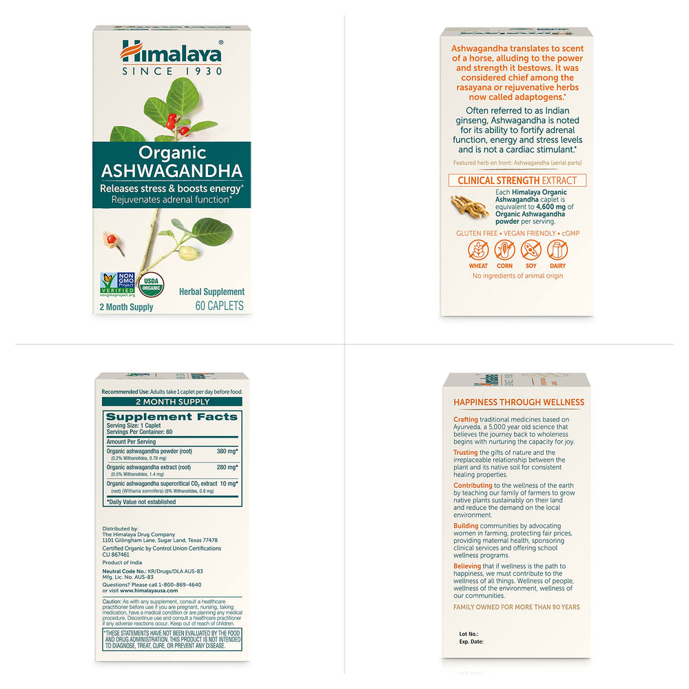 CGMP certified manufacturing and quality testing for Himalaya Ashwagandha