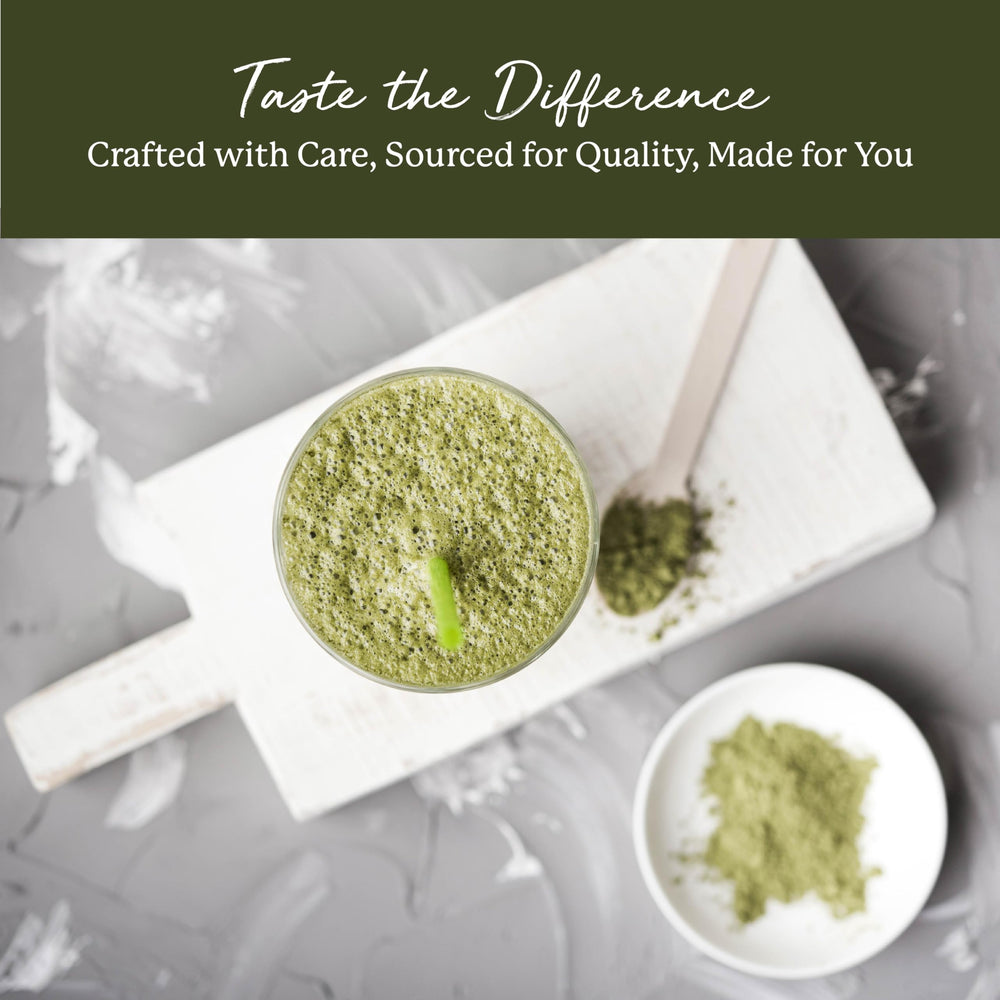 Certificate indicating cGMP compliance and heavy metals testing for wheatgrass powder