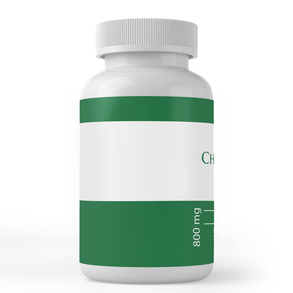 Back view showing label information on Chanca Piedra capsules