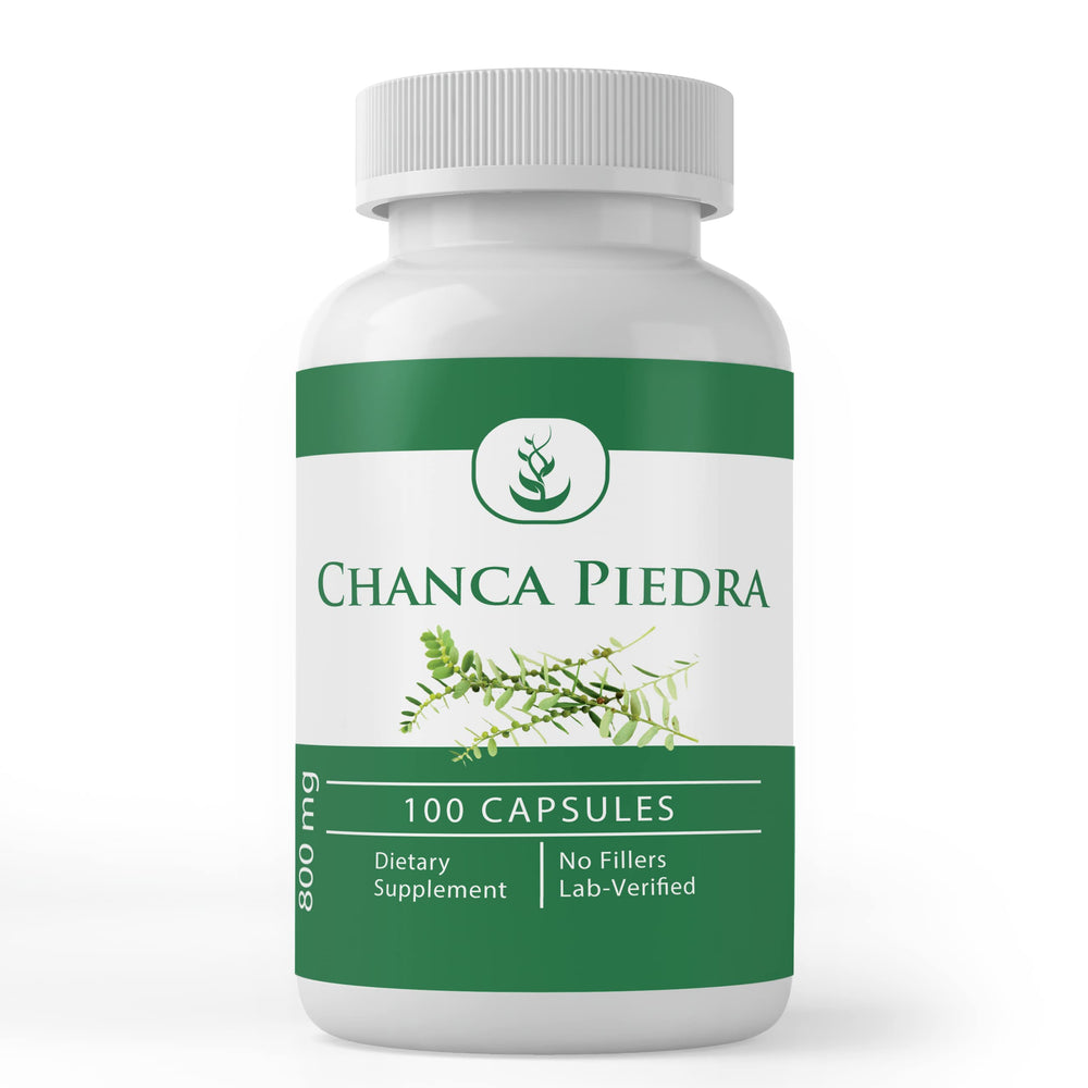 Front view of Pure Original Chanca Piedra capsules