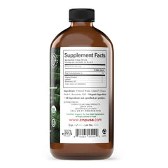 Chanca Piedra Concentrate label with organic certification