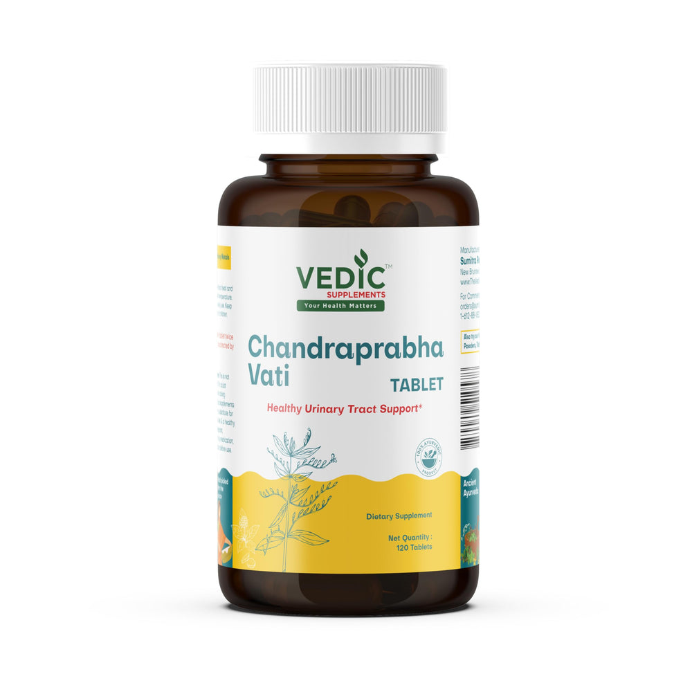 Chandraprabha Vati bottle and tablets for urinary tract support