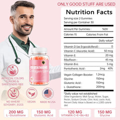 CHANGARLOAD Glutathione Collagen Glow Gummies bottle 120pcs