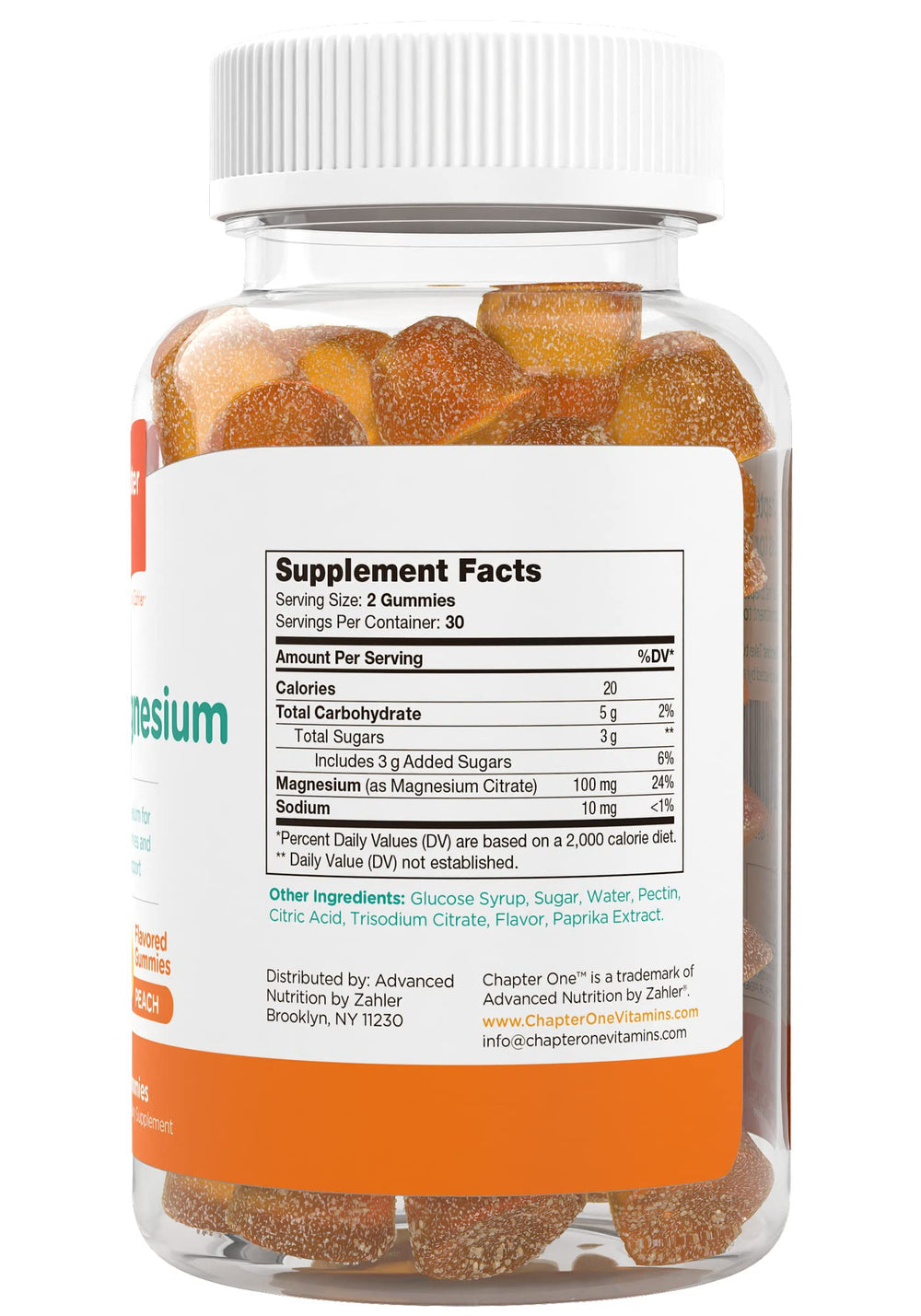 Gummies arranged in a line showing texture