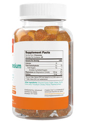 Gummies arranged in a line showing texture