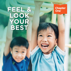 Adult and child taking gummies together