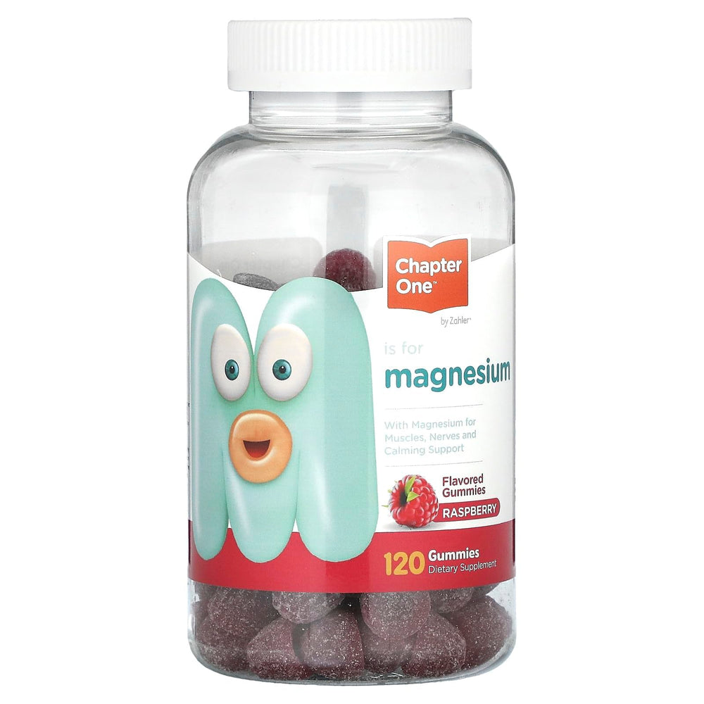 Chapter One Magnesium Gummies Raspberry bottle front view