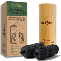 Charcoal floss refill spool, 30m length.