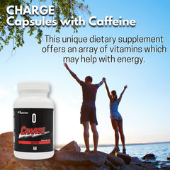 Front label of Charge Capsules with Caffeine 90 capsules