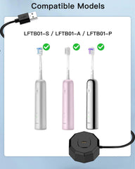 Travel-friendly Laifen charger stand on a bathroom counter