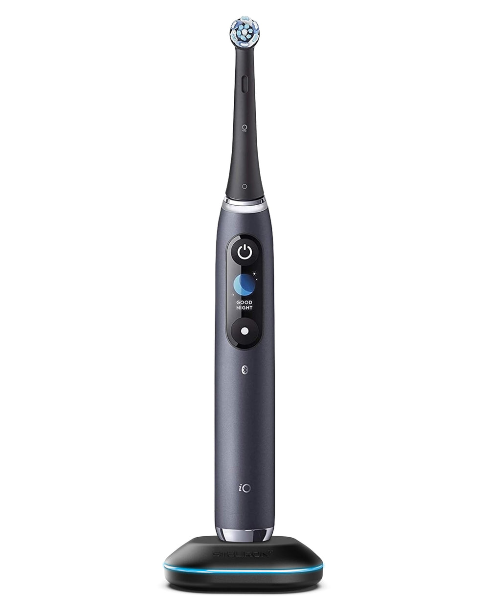 Magnetic charger replacement base in black for OralB iO Series 7-8-9-10