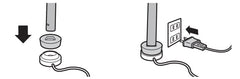 Charger shown with stand and cable