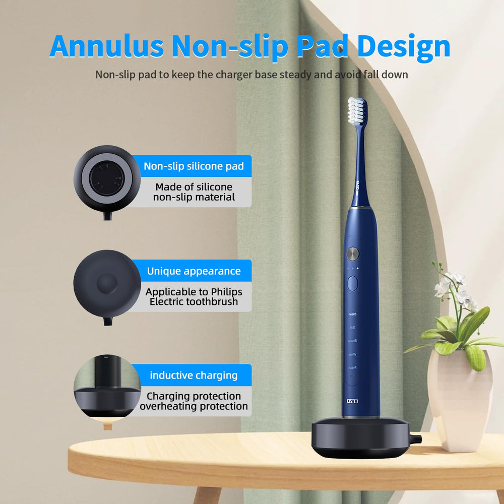 Close-up of QJH-17 magnetic charger for Braun Oral-B iO
