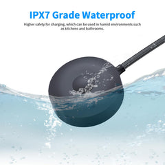 Top view showing magnetic alignment for iO toothbrush