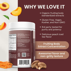 Gummies with peach iced tea flavor in blister pack