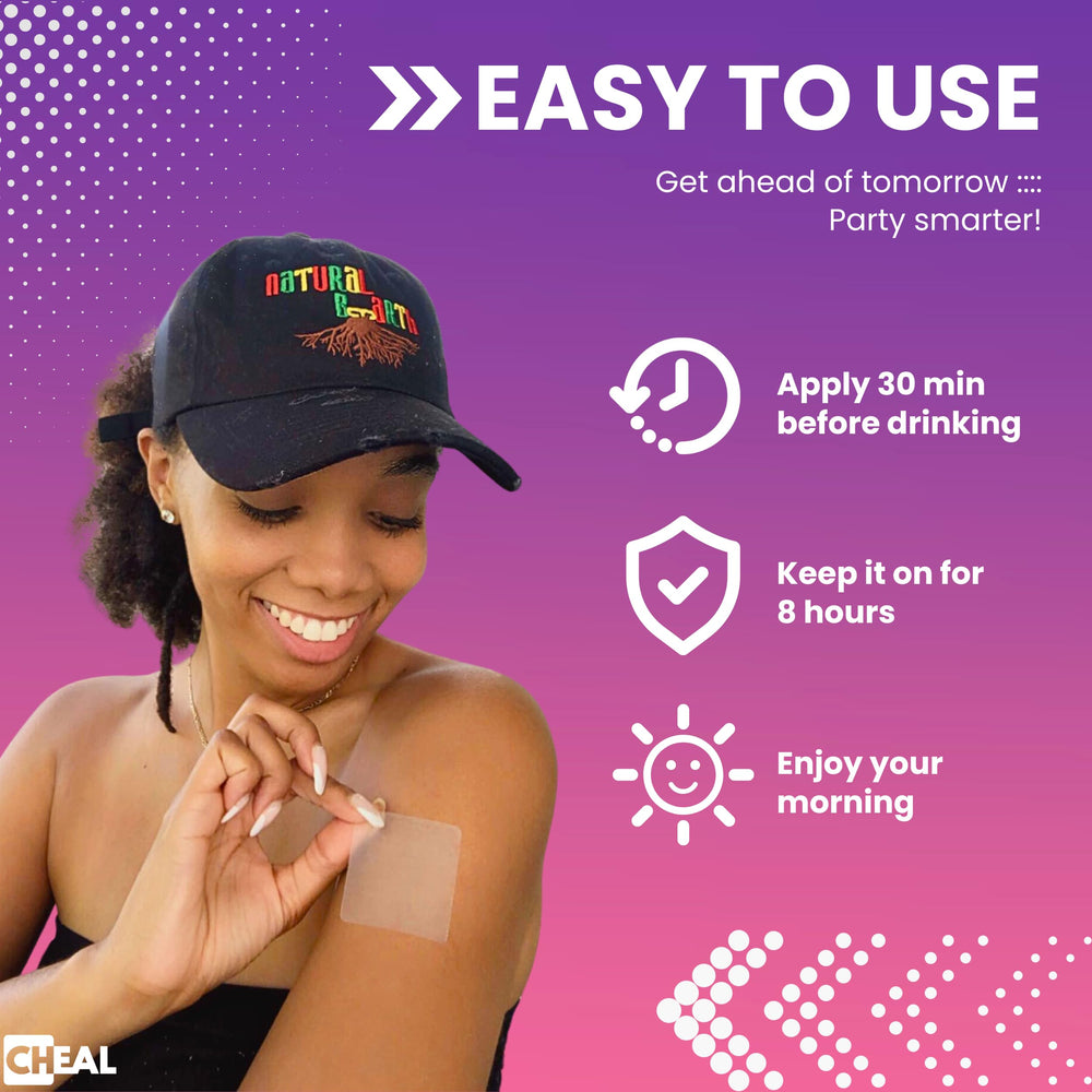 CHEAL Party Recovery Patch pack open reveals convenient individually packed patches for sharing.