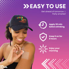 CHEAL Party Recovery Patch pack open reveals convenient individually packed patches for sharing.