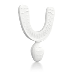 Checkme Aligner Chewies White – front view showing U-shaped design for Invisalign