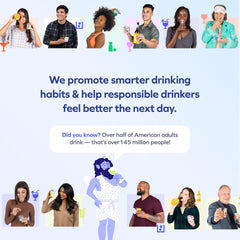 Cheers Hydrate ingredients close-up shows sodium, potassium, glucose for electrolyte balance.