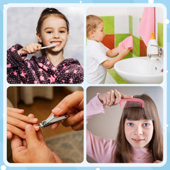 Kids towels in pink, blue, yellow, purple – microfibre material