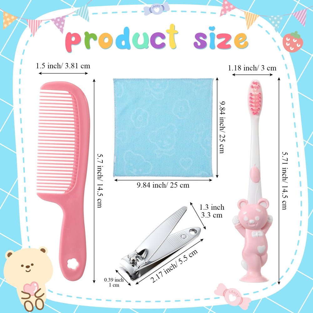 Kids-friendly dental care tools: toothbrushes and nail clippers