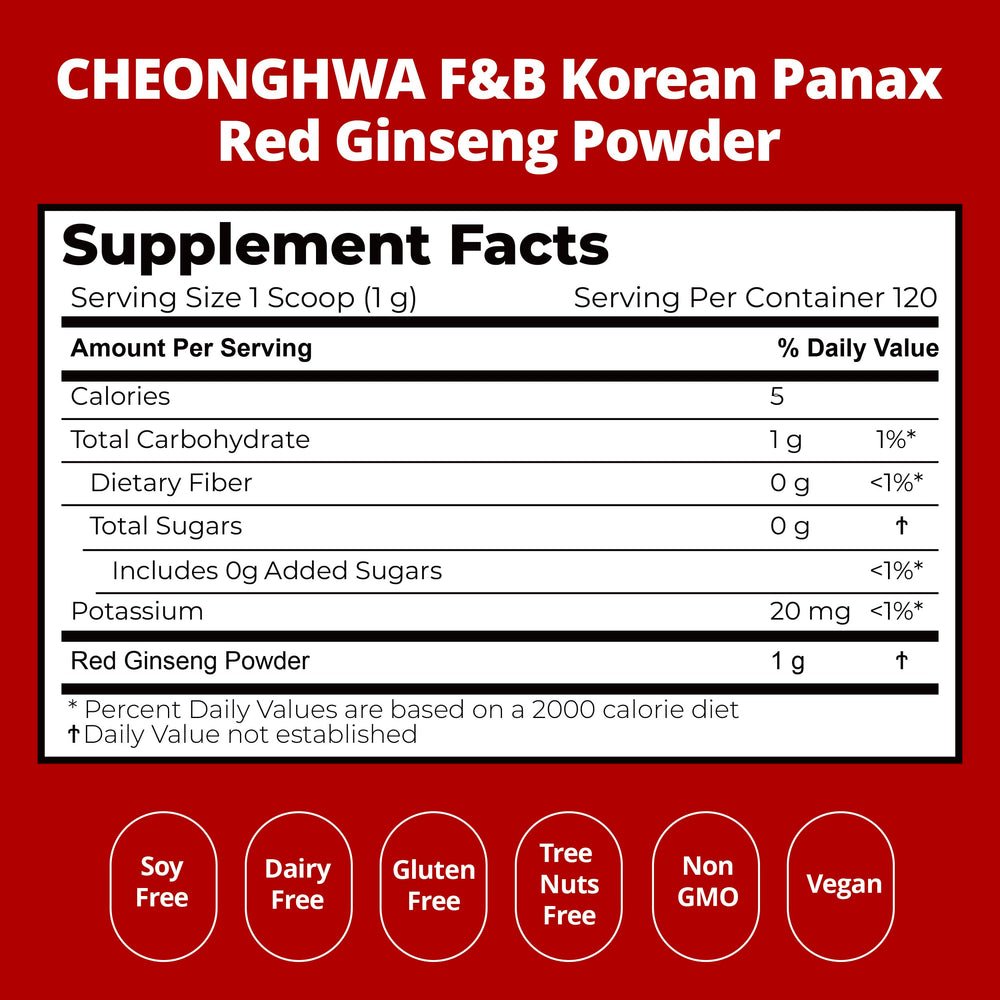 Gift-ready packaging for Cheonghwa Panax Ginseng Powder