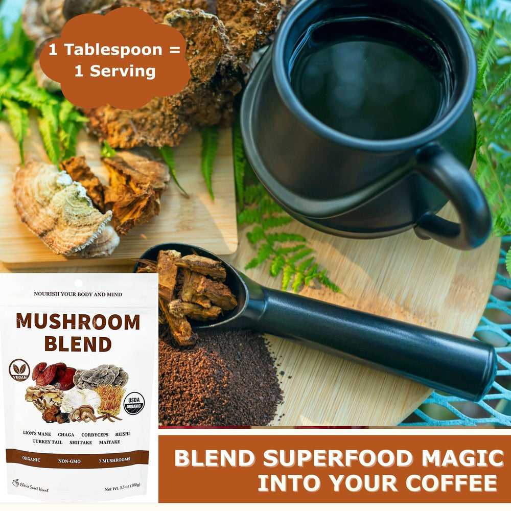 Powder dissolving in coffee to show mixability