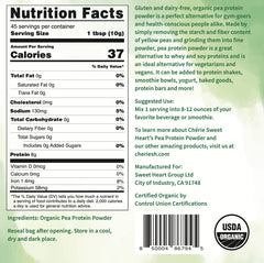 Chérie Sweet Heart pea protein shake glass for vegan smoothies and healthy greens.