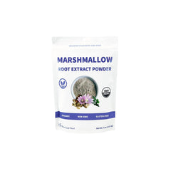 USDA Organic Marshmallow Root Powder 4 oz - filler free, vegan friendly, traditional use - image 1