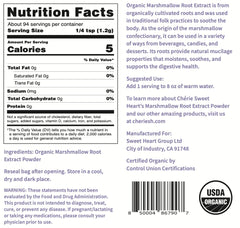 Marshmallow root powder 4 oz - no GMOs, vegan friendly, additives free - image 2