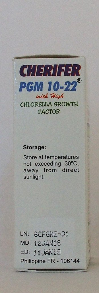 Graphic showing Zinc, CGF and Taurine in CHERIFER PGM 10-22