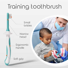 Pastel green Cherish Baby Care toddler toothbrush