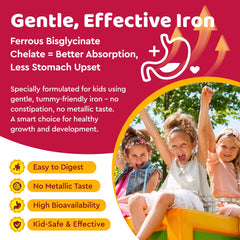 Cherry-flavored iron gummies for kids