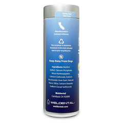 California-made toothpaste tablets packaging in a recyclable aluminum tin