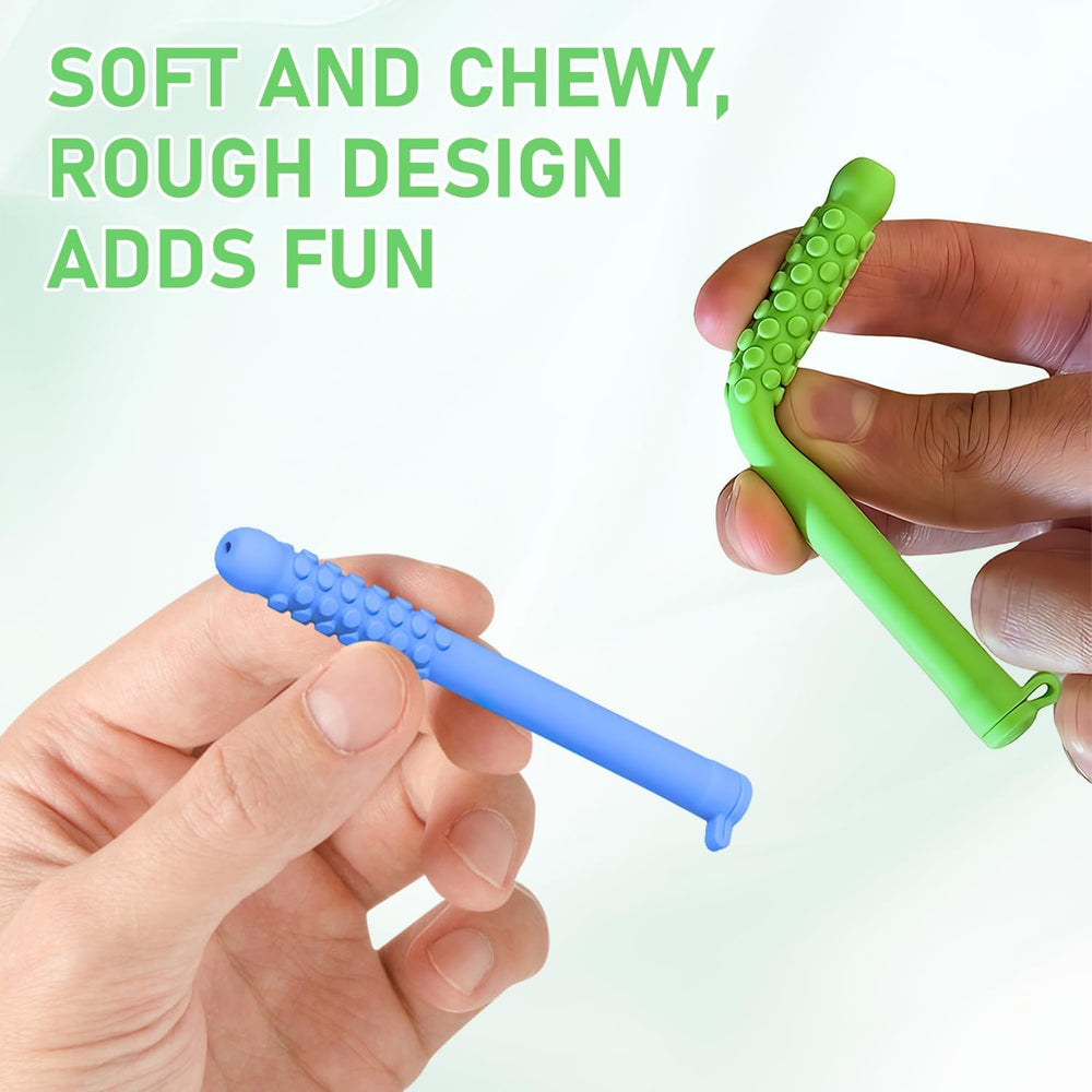 Hygienic, reusable silicone chewable breath sticks