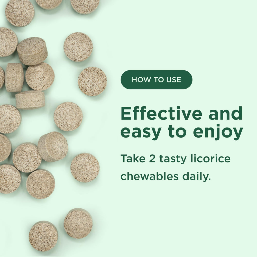 Soft chewable tablets with a natural health supplement look