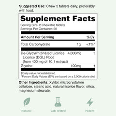 Digestive support features: acid control, gut health, stomach comfort