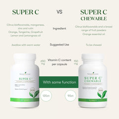 On-the-go chewable vitamin C tablets