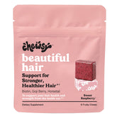 Chewsy Beautiful Hair Chews 6-day supply pack on white background