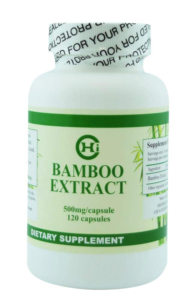 Chi's Enterprise Bamboo Extract bottle – 500mg, 120 capsules