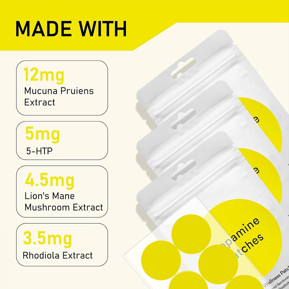 CHIC MODE Dopamine patch on wrist supports on-the-go mood balance